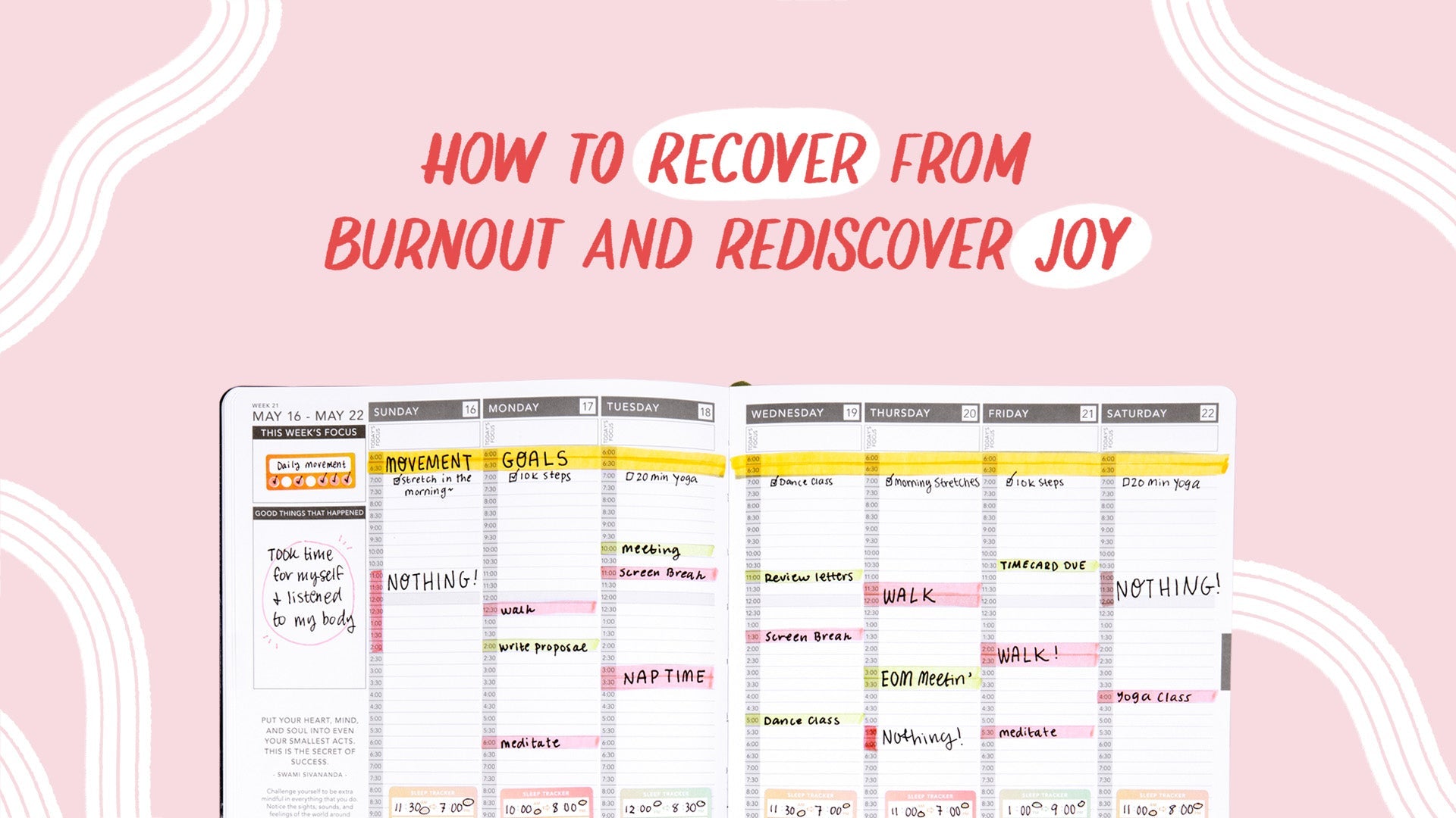 How to Recover From Burnout and Rediscover Joy – Passion Planner