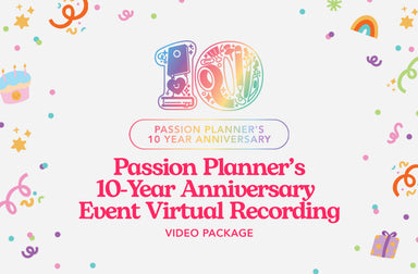 passion planner's 10-year anniversary event recording
