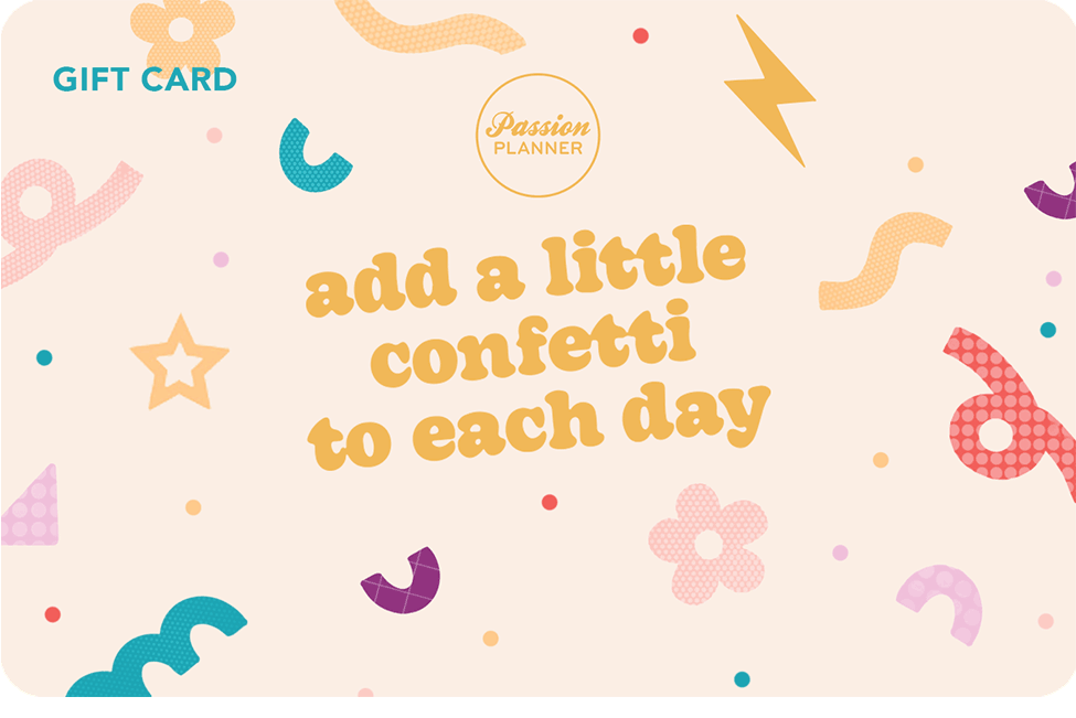 Confetti Gift Card | Passion Planner