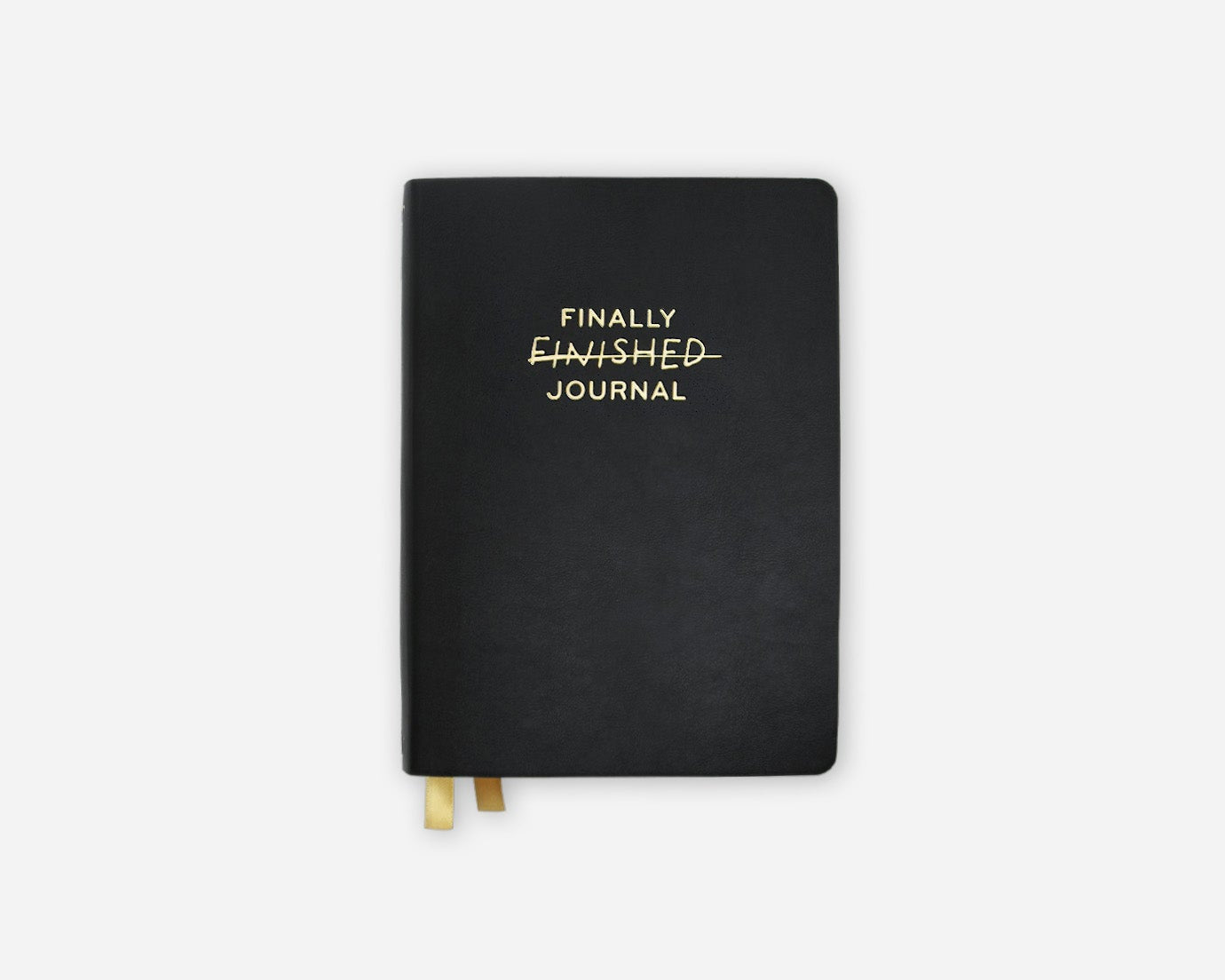 Black journal with &