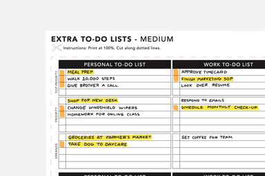 Extra To-Do List - Passion Planner