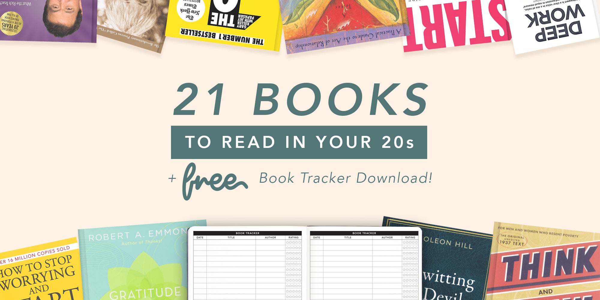 21 Books to Read in Your 20s + FREE Book Tracker Download!