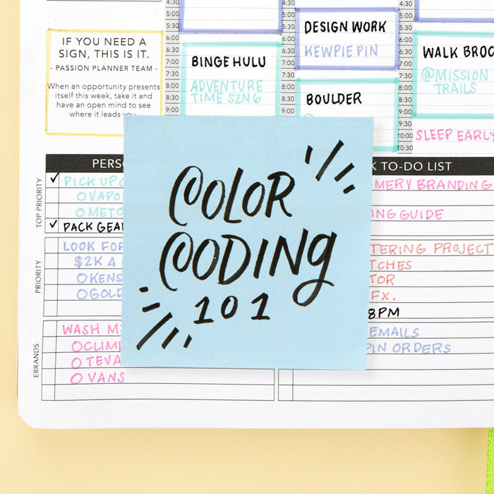 4 Color Coding Planner Tips to Keep You Organized with Passion Highlighters