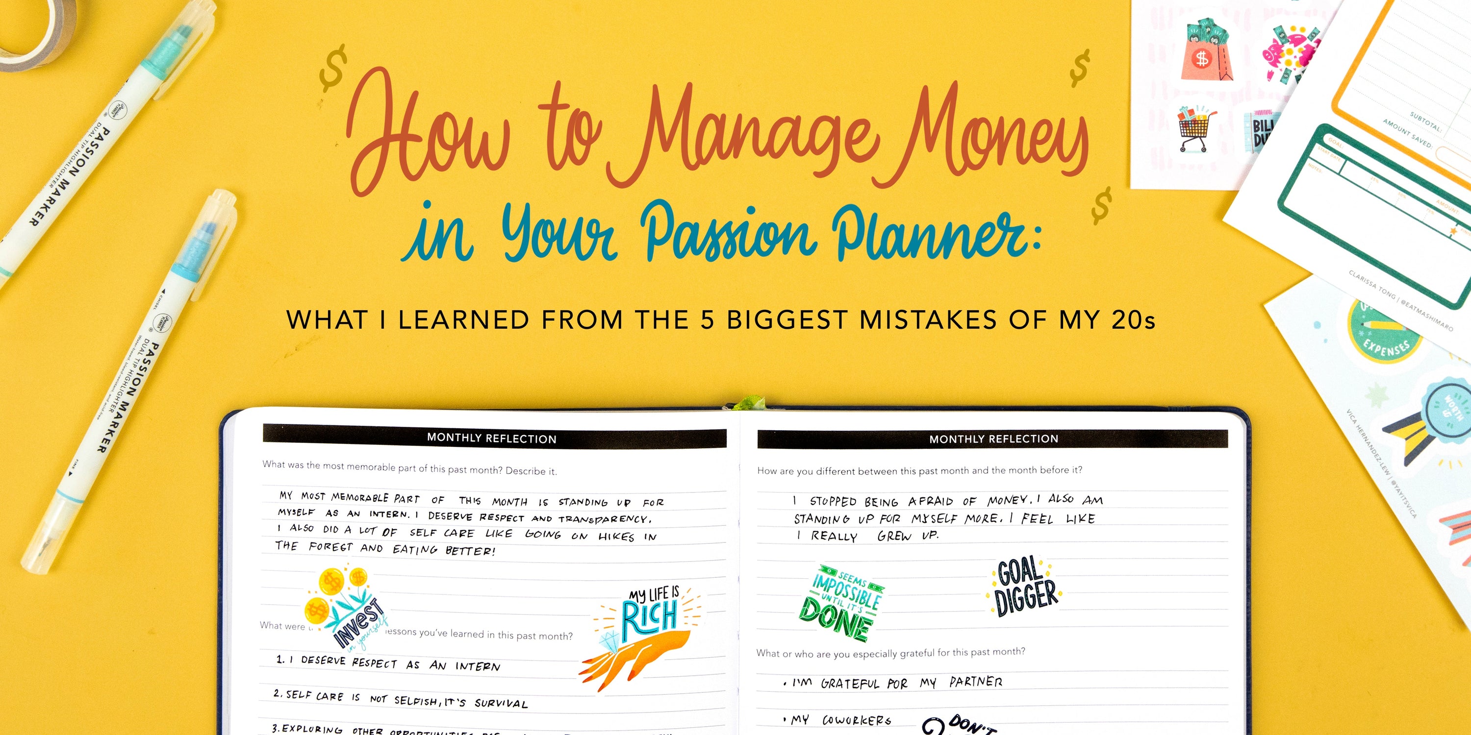 How to Manage Money in Your Passion Planner: What I Learned from the 5 Biggest Money Mistakes of My 20s
