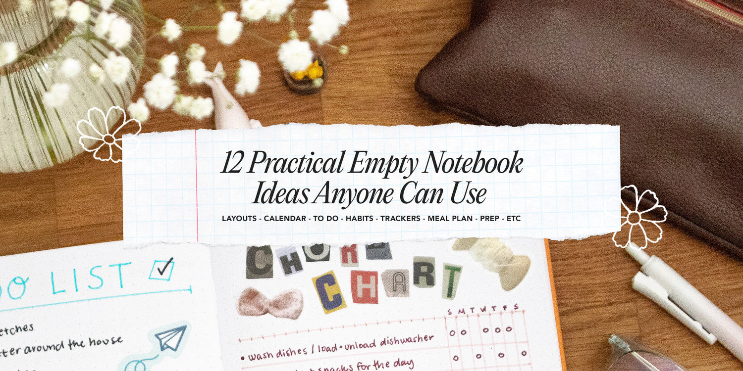 12 Practical Empty Notebook Ideas Anyone Can Use