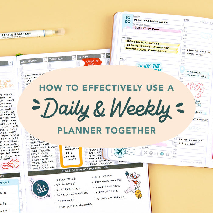How to Effectively Use a Daily and Weekly Planner Together