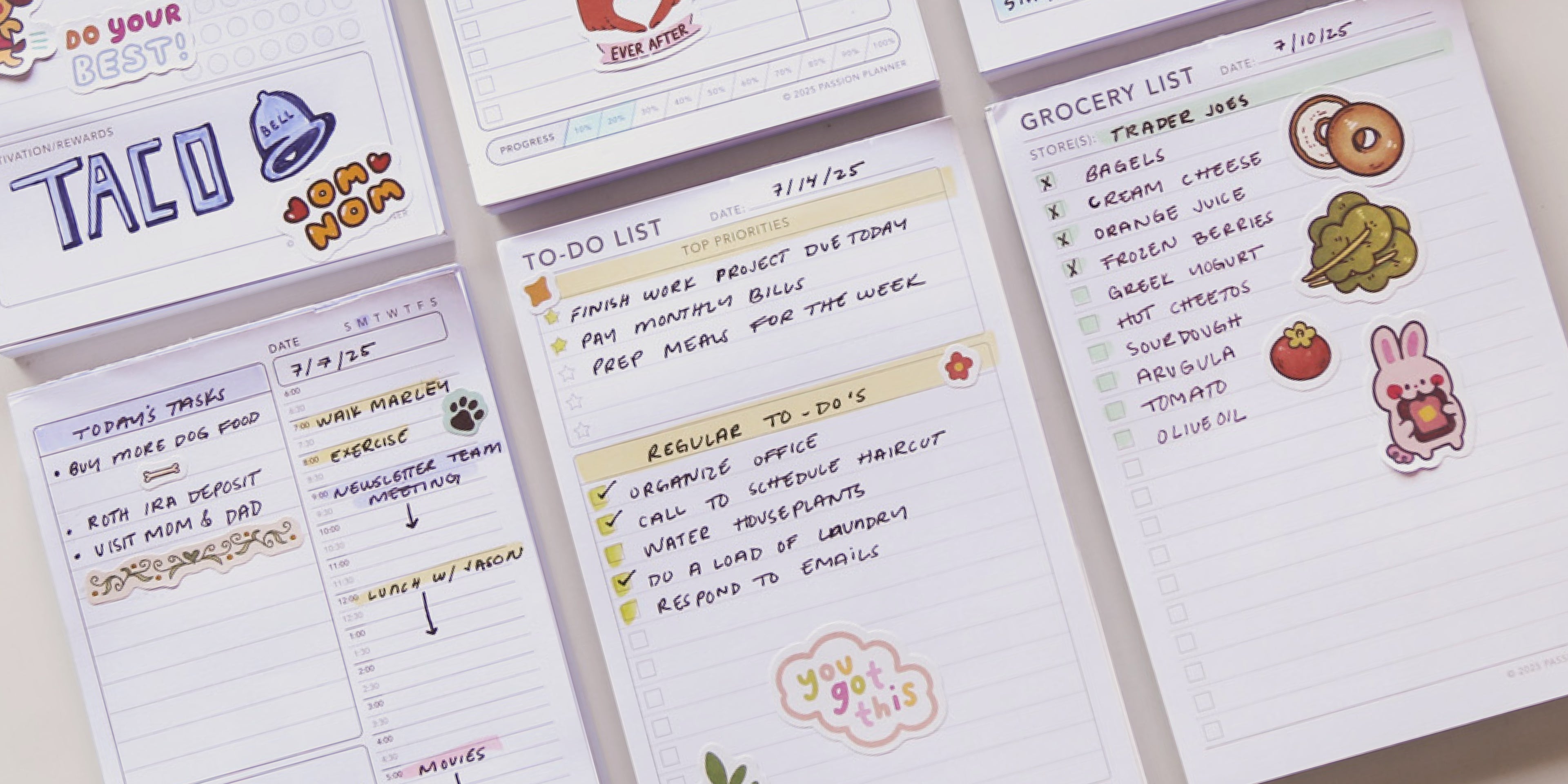 Note Pad Organisation Layout How to Use a Mini Notepad To Organize Your Day in 5 Minutes – Passion ...