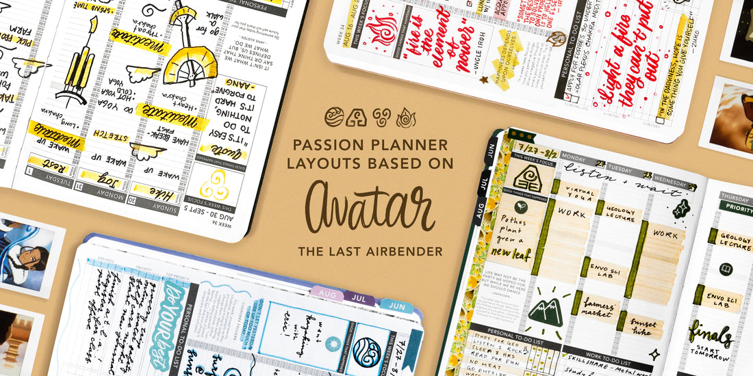 4 Passion Planner Ideas Based on Avatar: The Last Airbender