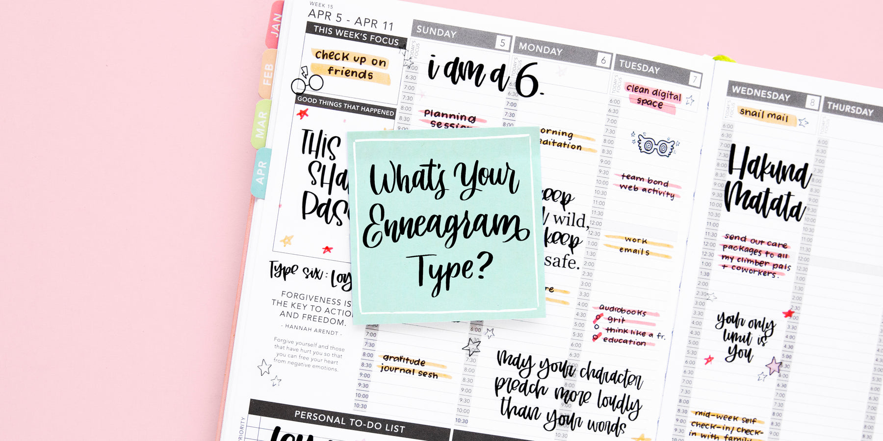 9 Passion Planner Layouts Based on Your Enneagram Type