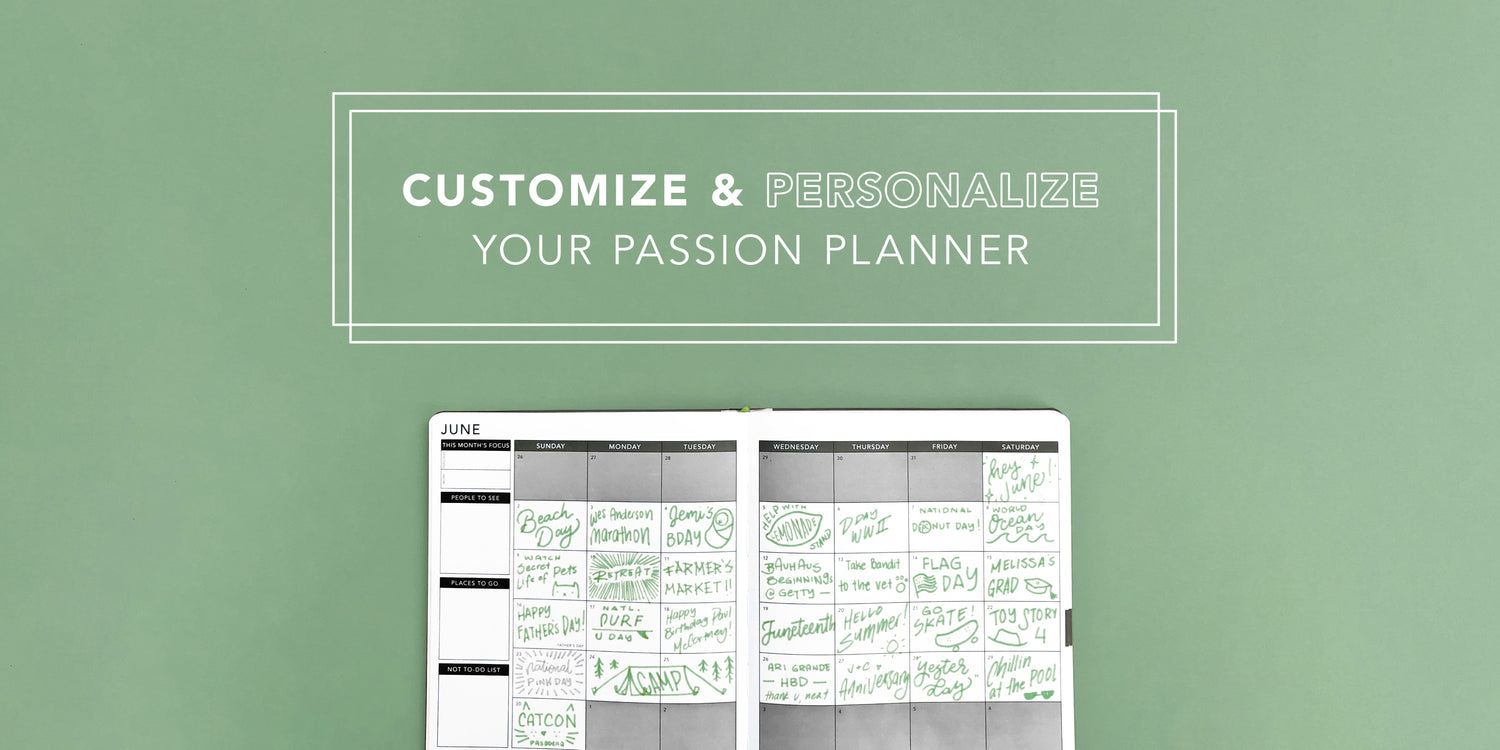 9 Tips to Customize and Personalize Your Passion Planner