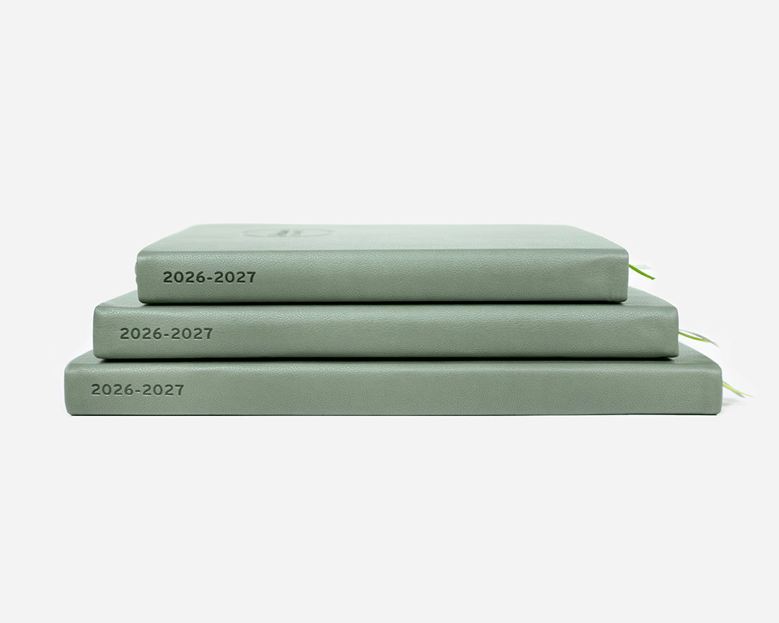 Weekly 2026-2027 Mid-Year Planner - Eucalyptus Green Hardcover