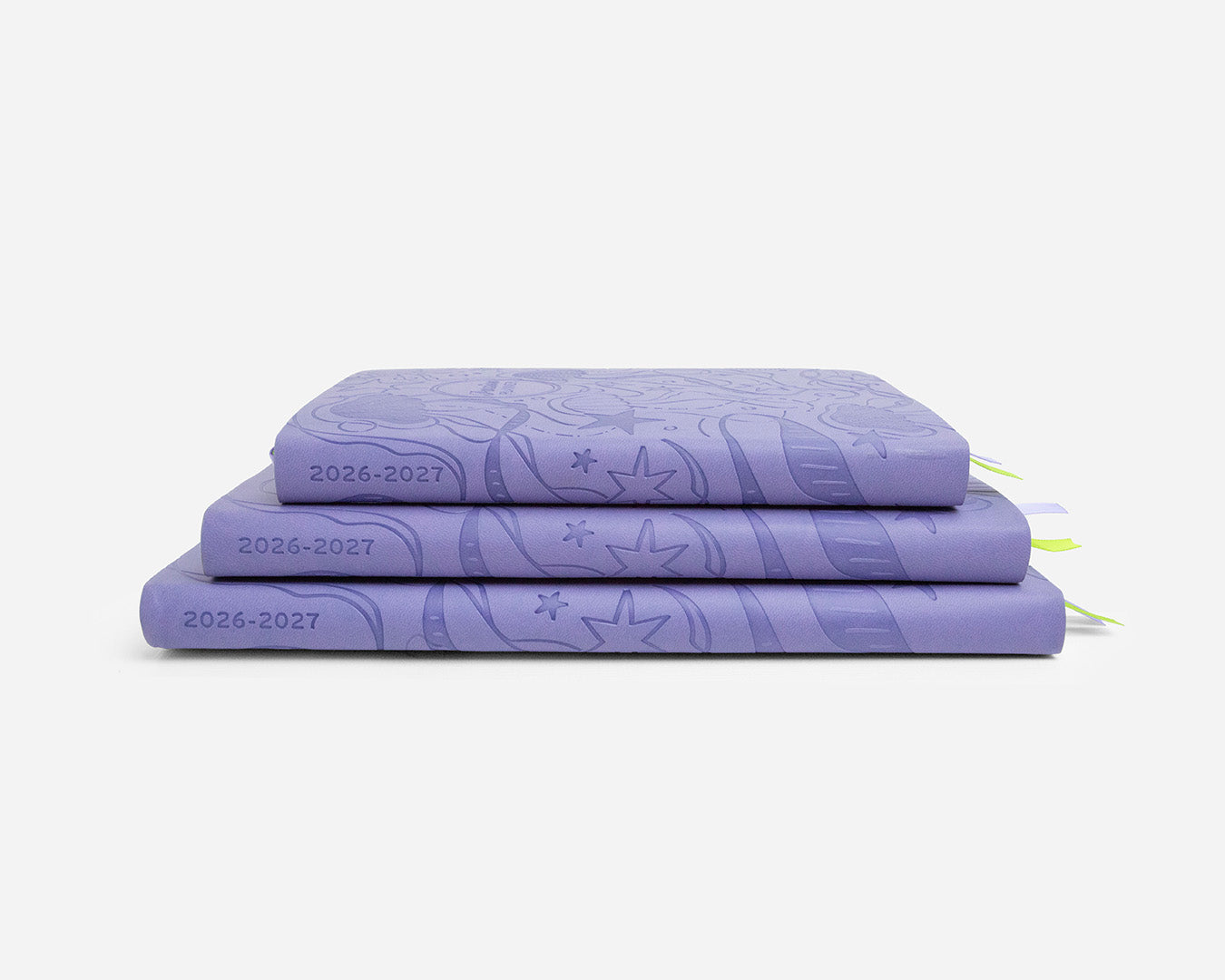 Weekly 2026-2027 Mid-Year Planner - Starry Jellyfish Periwinkle
