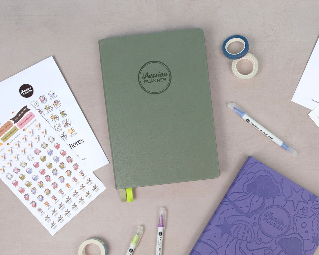 Weekly 2026-2027 Mid-Year Planner - Eucalyptus Green Hardcover