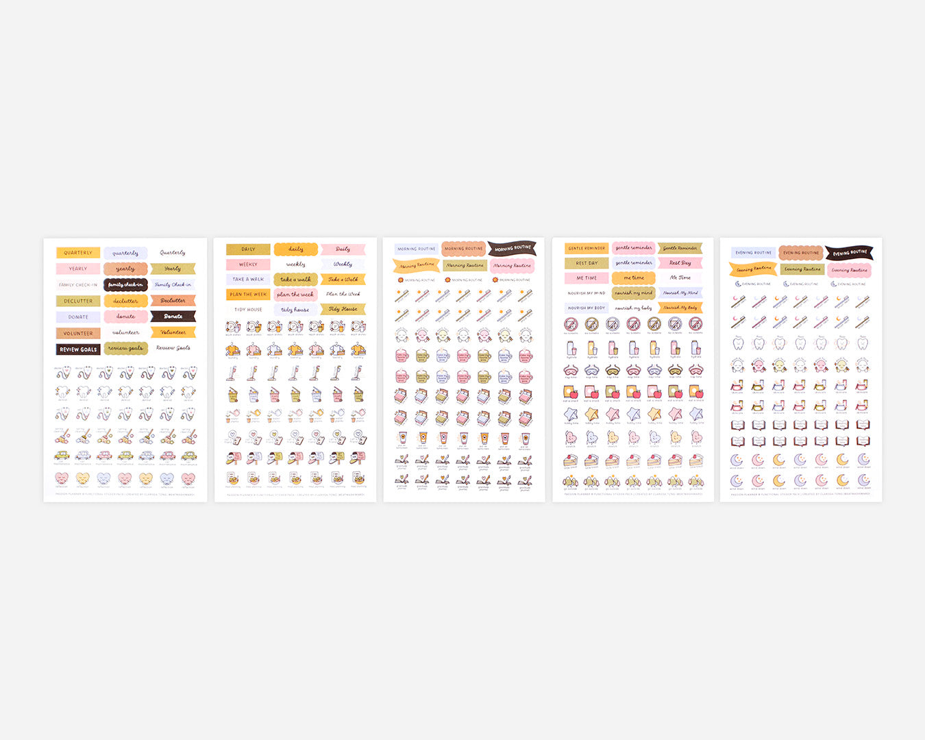Routines and Chores Sticker Pack