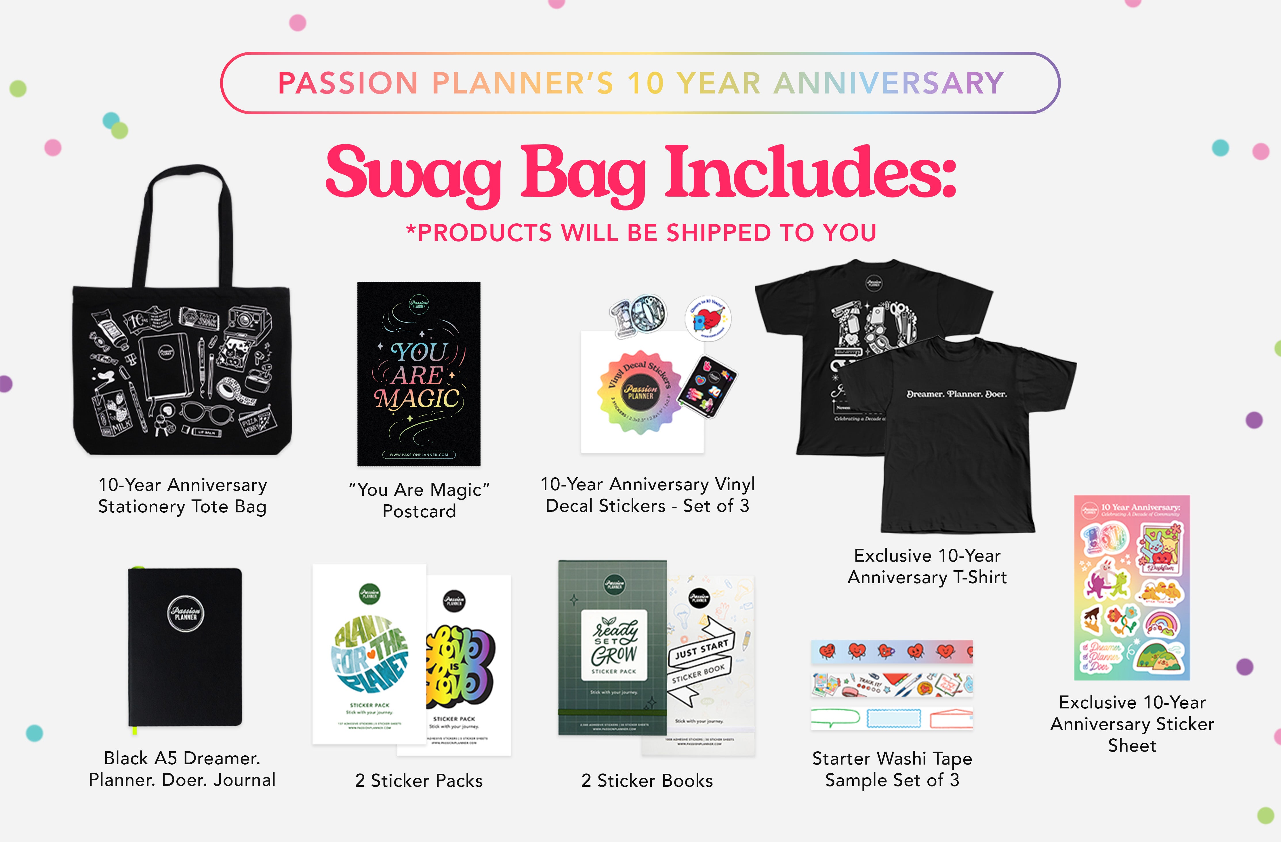 swag bag items
