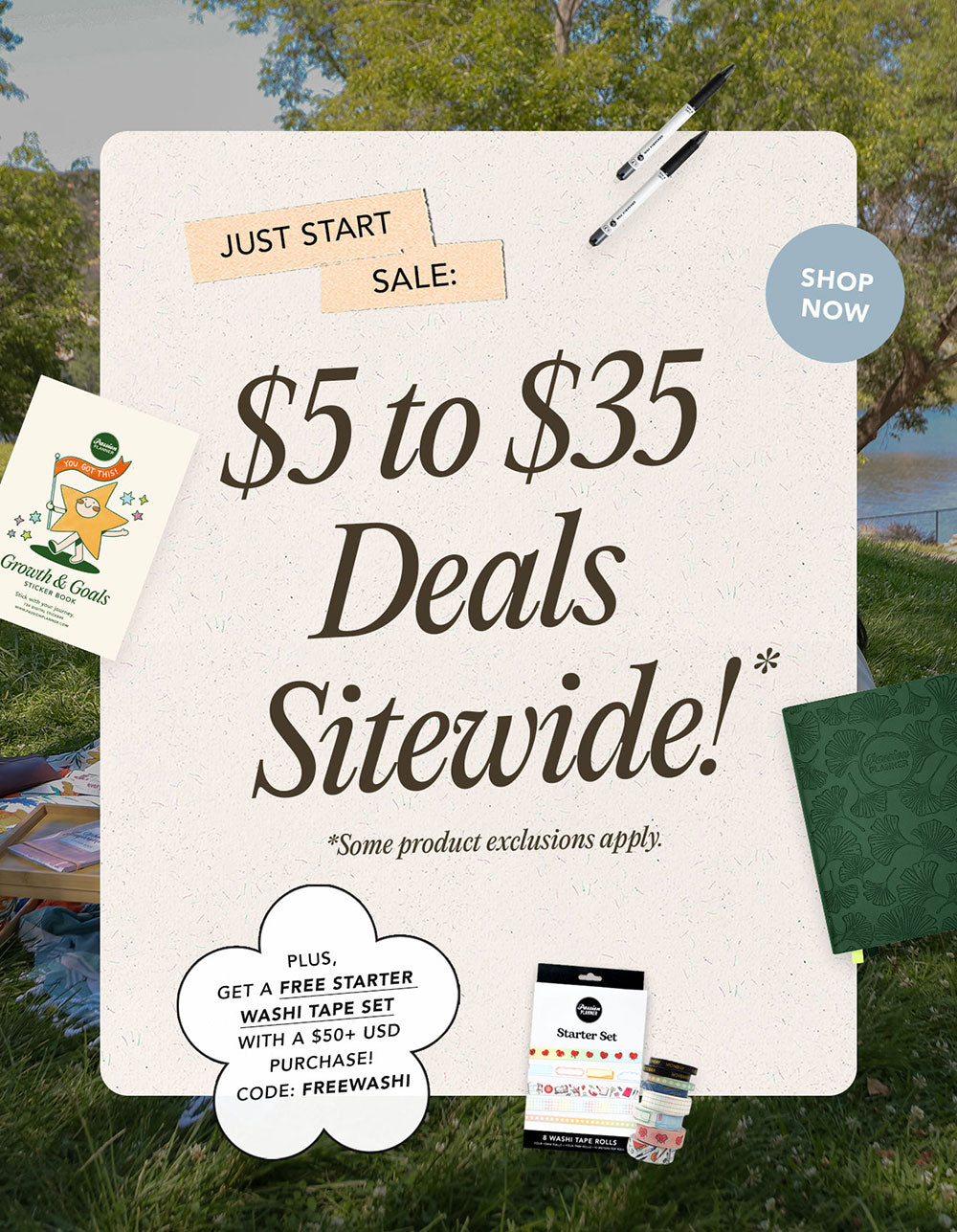 Just Start Sale: $5 to $35 Deals