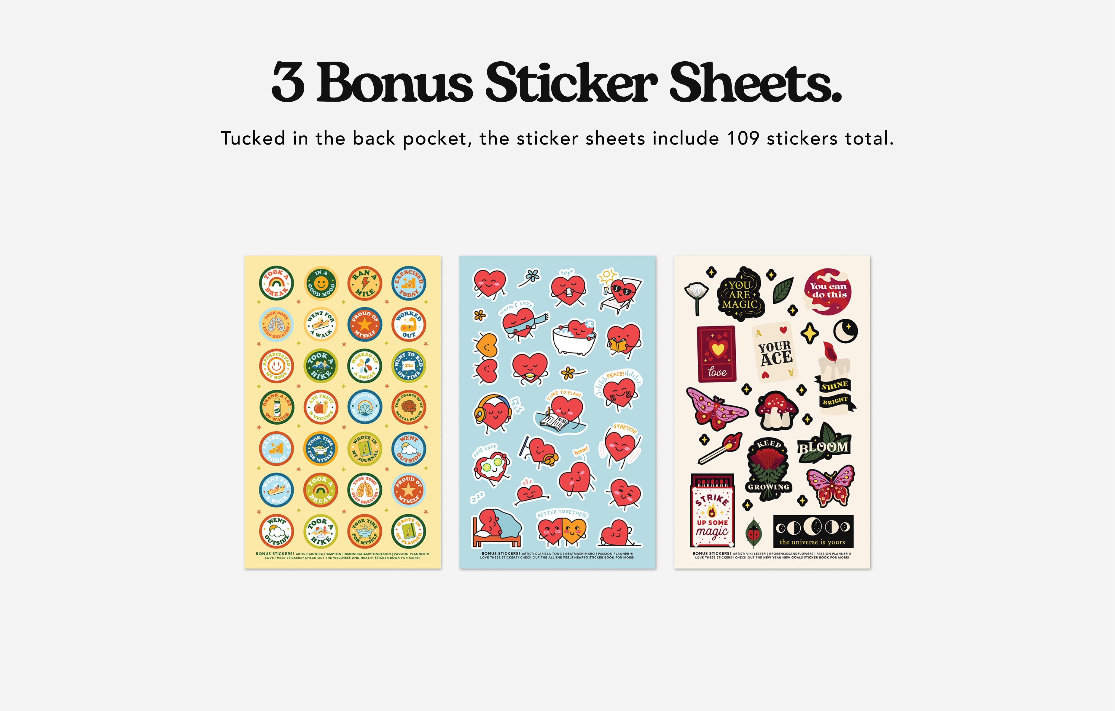 2024 planner bonus sticker sheets
