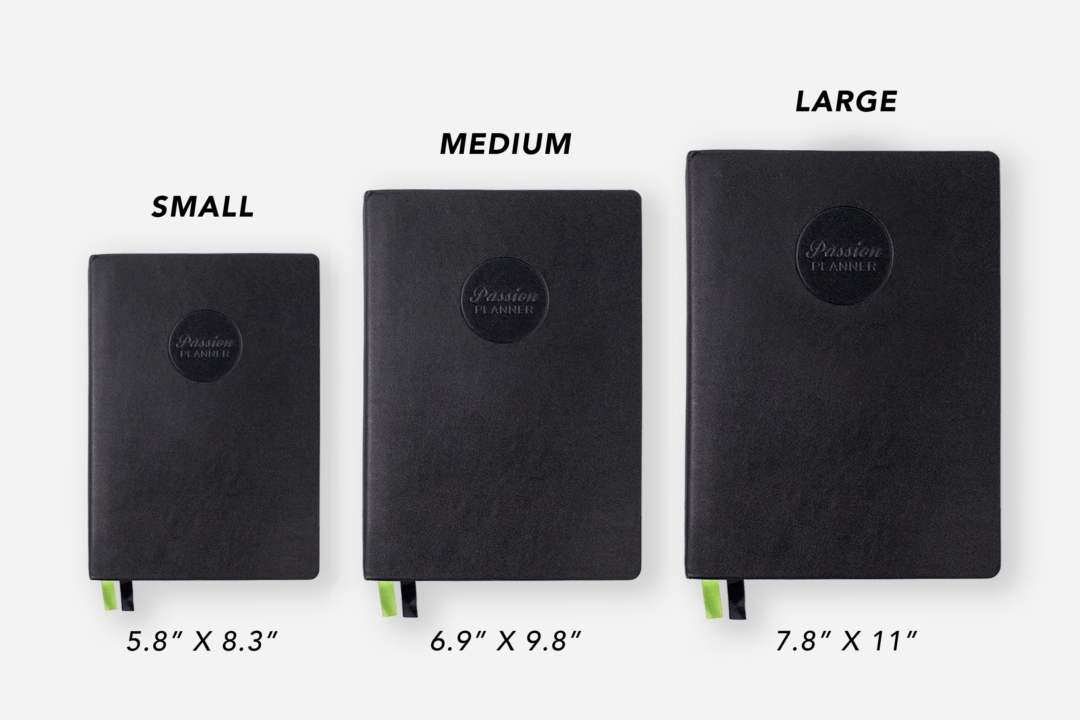 Weekly Planner Size Comparison