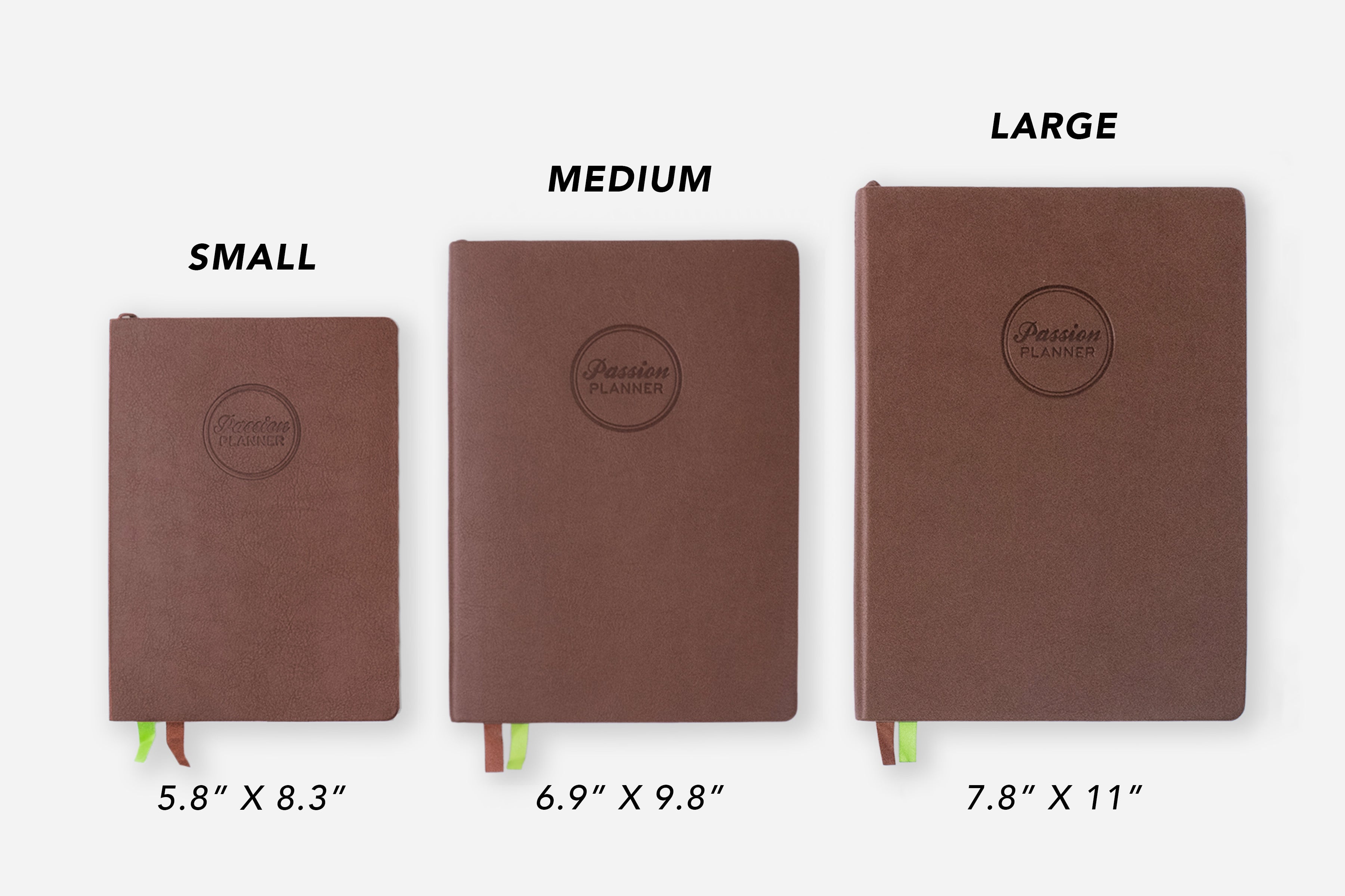 Passion Planner Size Comparison