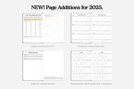 new 2025 weekly planner page additions