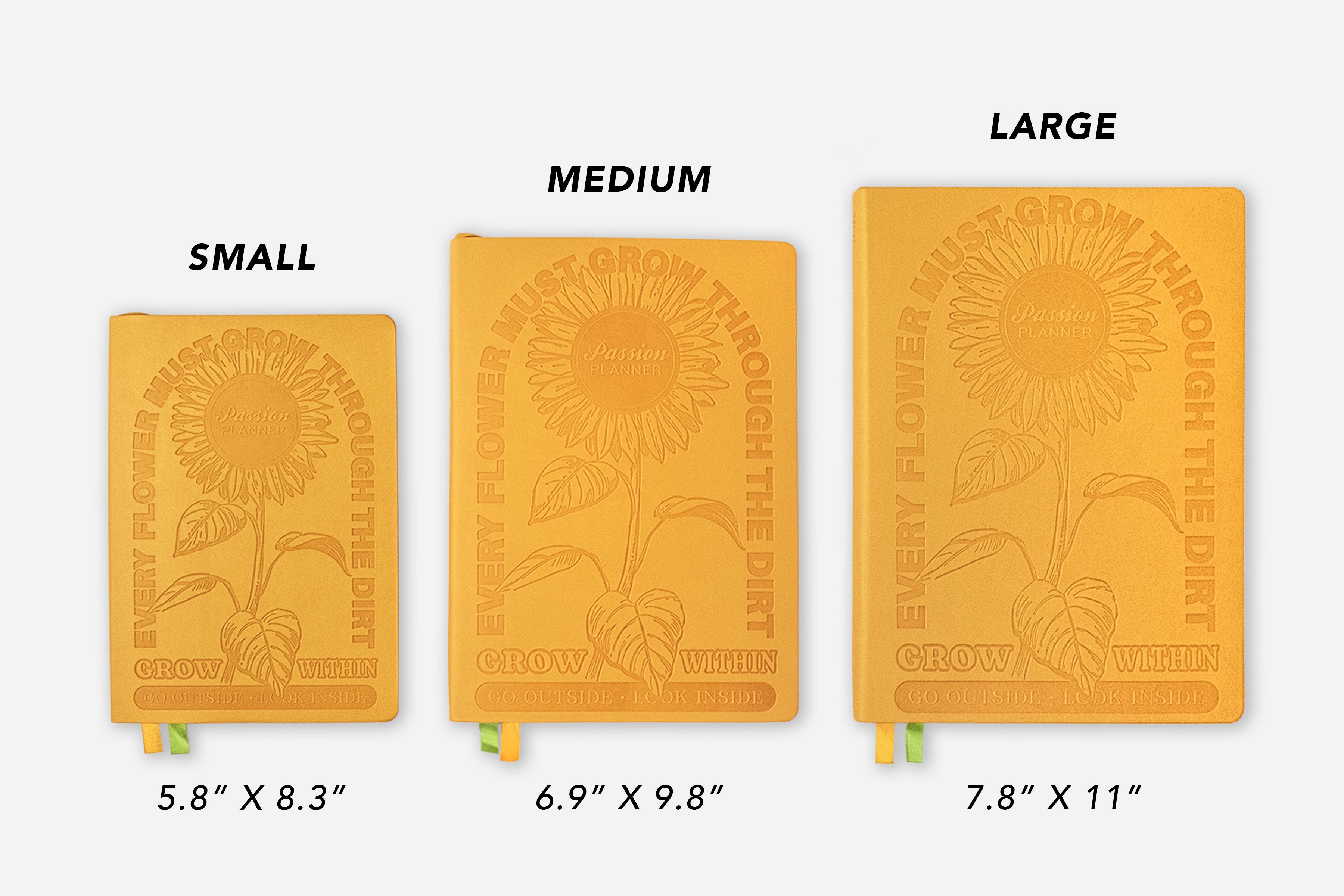 Passion Planner Size Comparison