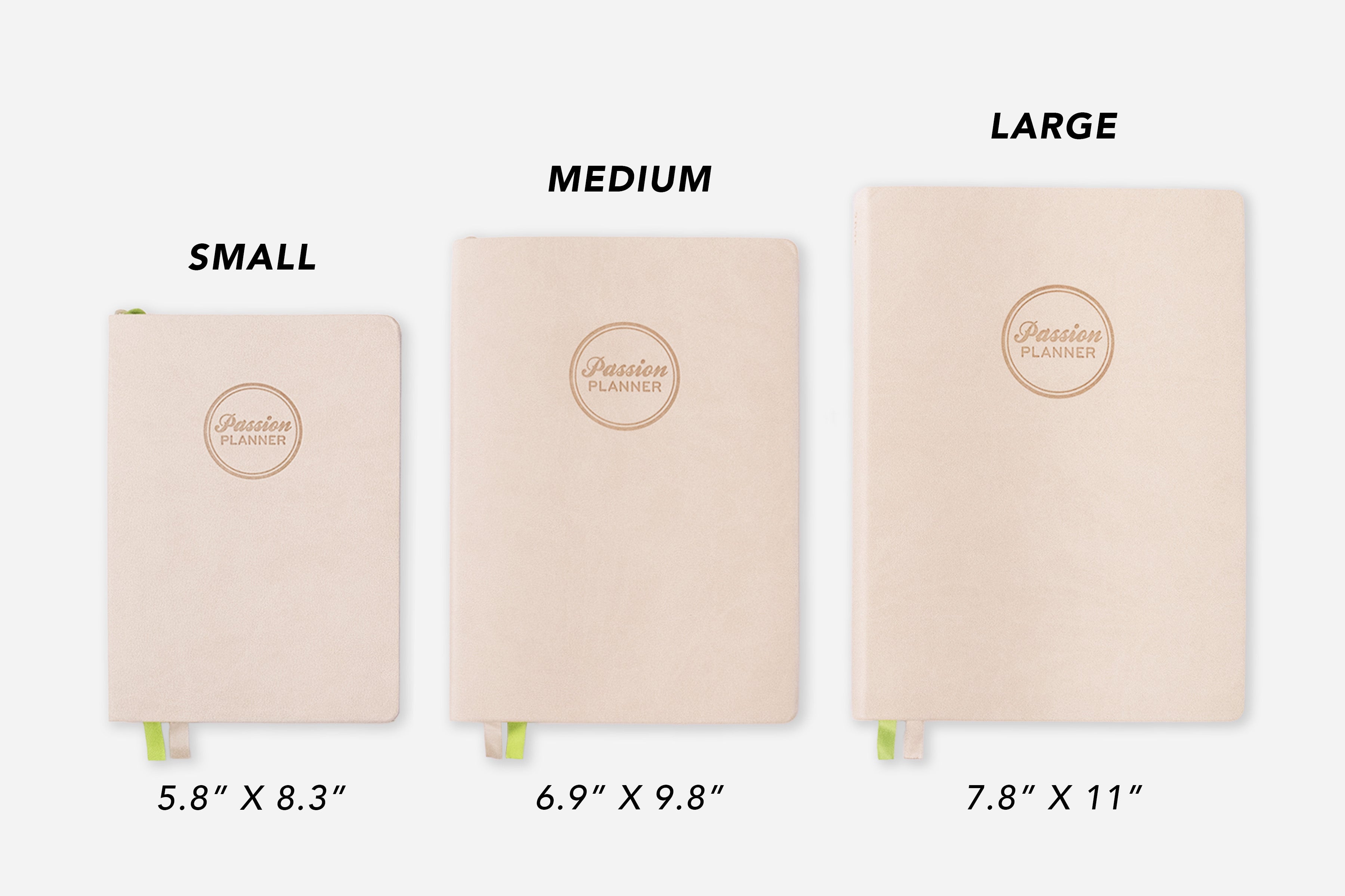 Passion Planner Size Comparison