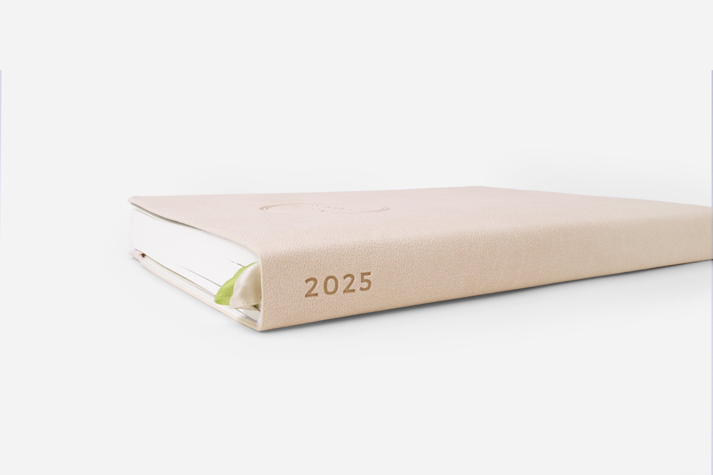 Vanilla Cream Weekly 2025 Planner Spine