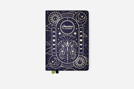 Passion Planner with celestial design on a white background