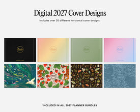 Digital 2027 Planner Cover Stickers