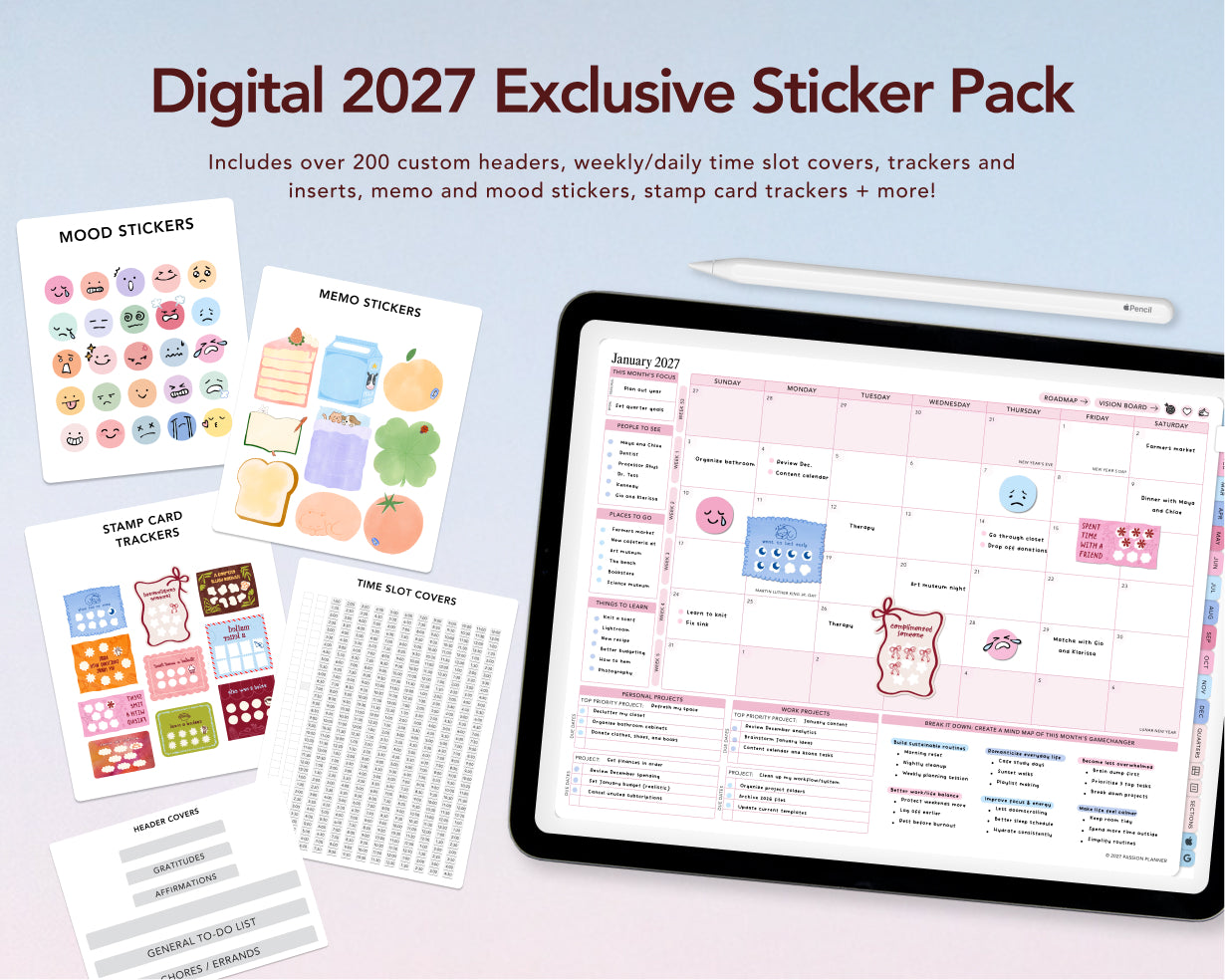 Digital Planner - 2027 Weekly & Daily - Bundle