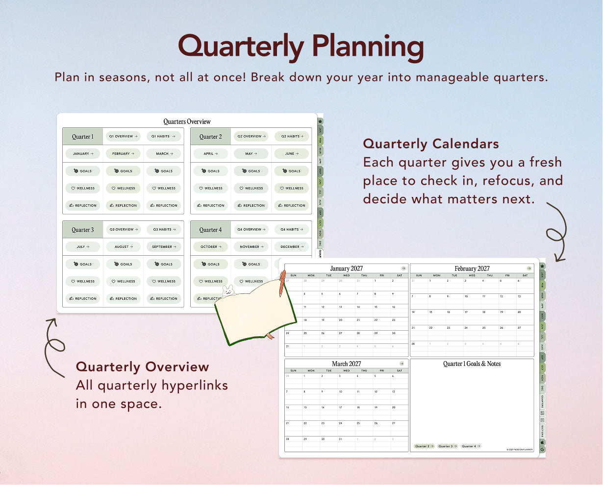 Digital Planner - 2027 Weekly & Daily - Bundle
