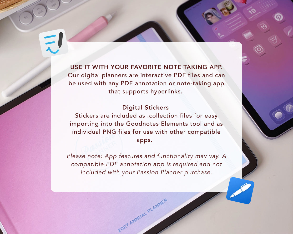 Digital Planner - Undated Weekly & Daily - Bundle