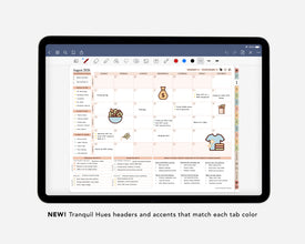 Digital Mid-Year Planner - 2026-2027 Weekly & Daily - Tranquil Hues Bundle