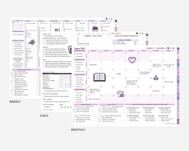 Digital Mid-Year Planner - 2026-2027 Weekly & Daily - Lavender Dream Bundle