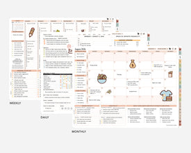 Digital Mid-Year Planner - 2026-2027 Weekly & Daily - Tranquil Hues Bundle