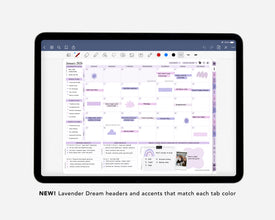 Digital Student Planner - 2026-2027 Weekly & Daily - Lavender Dream Bundle
