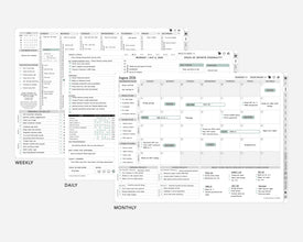 Digital Student Planner - 2026-2027 Weekly & Daily - Elite Black Bundle