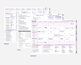 Digital Student Planner - 2026-2027 Weekly & Daily - Lavender Dream Bundle