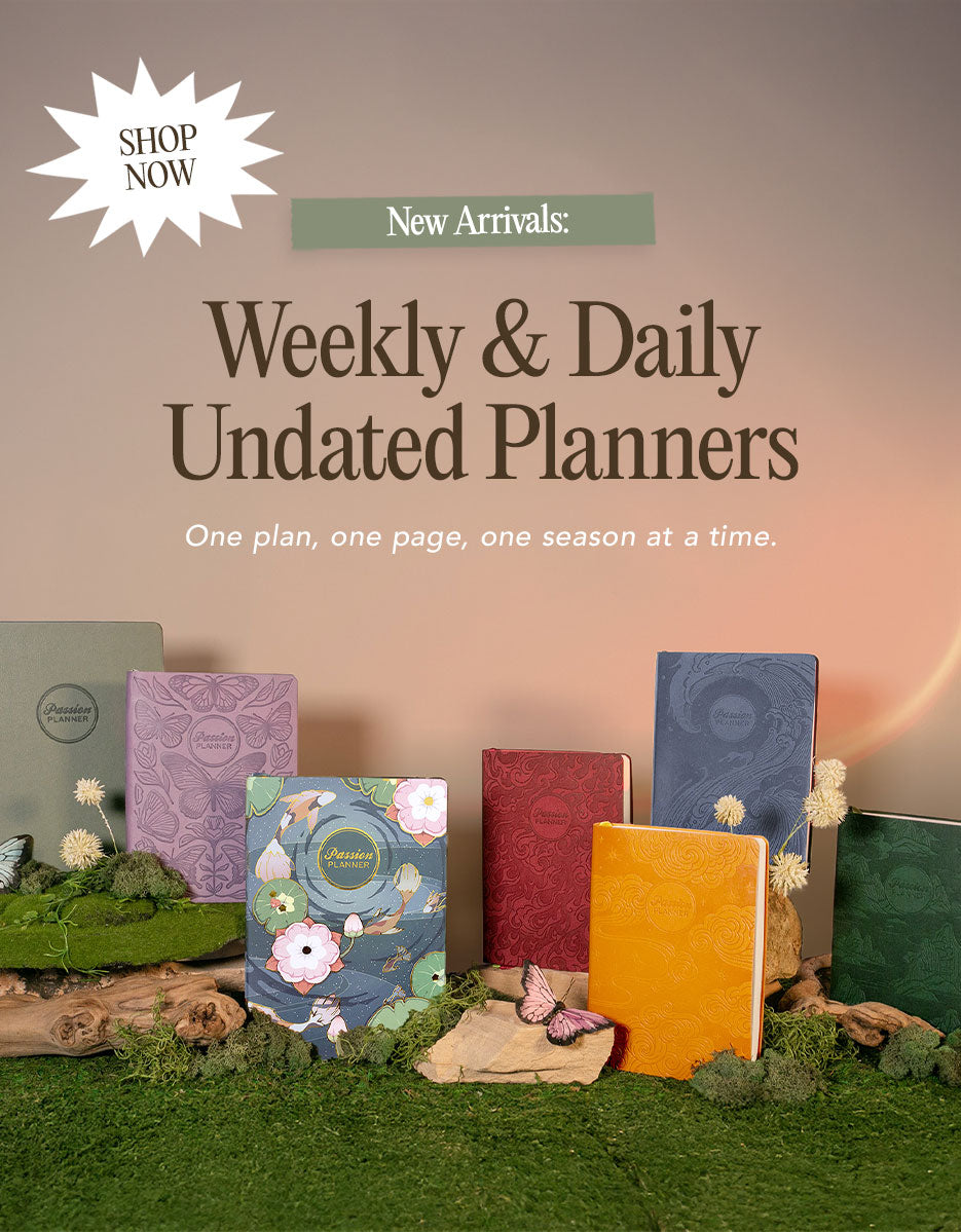 New Weekly & Daily Undated Planners 