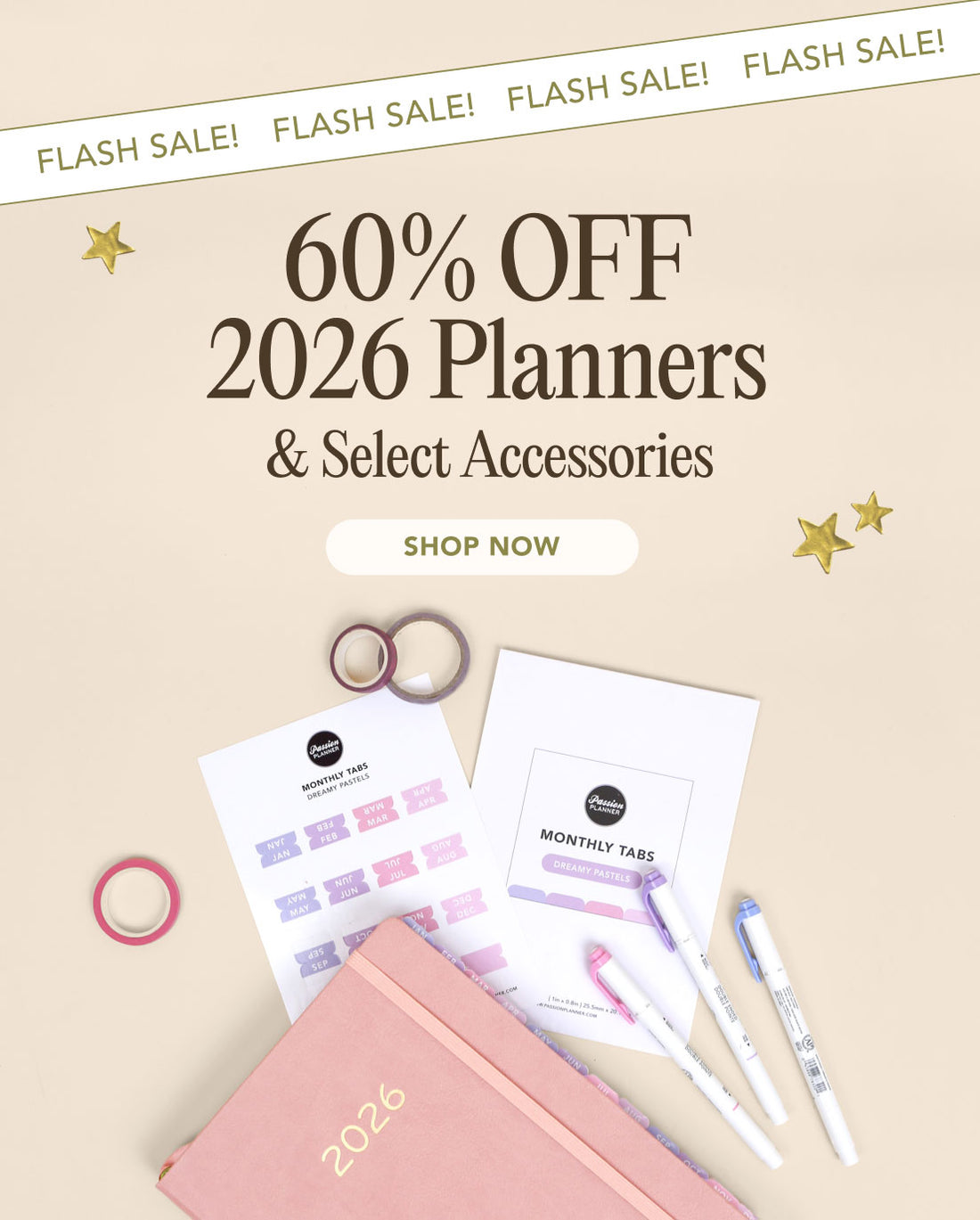 Flash Sale: 60% OFF Select Products