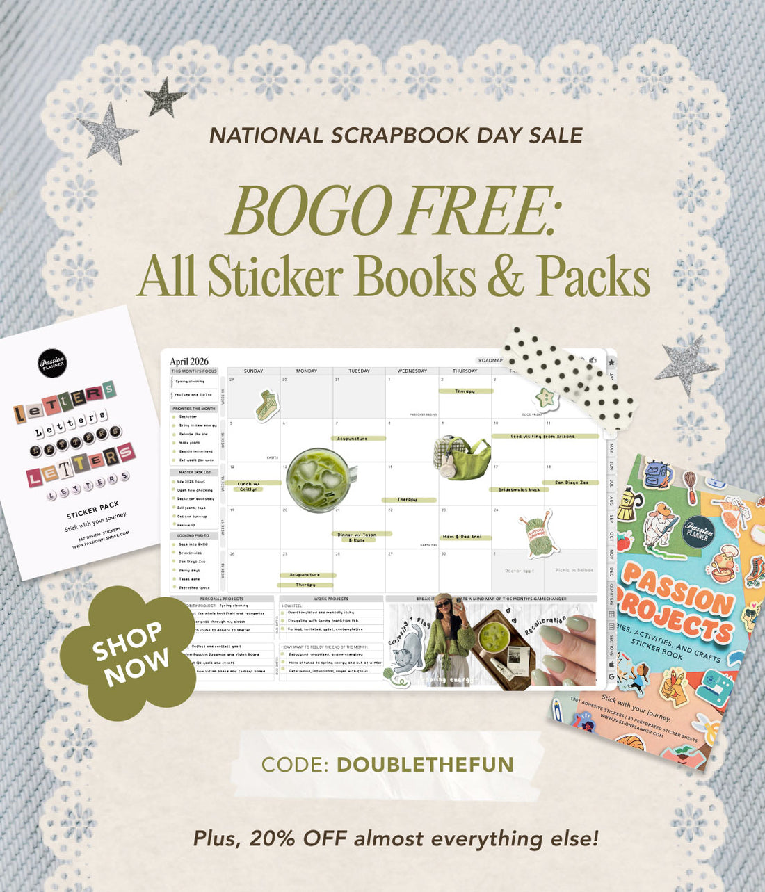 BOGO FREE Sticker Books & Packs + 20% OFF Almost Everything Else