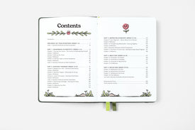 guided journal table of contents