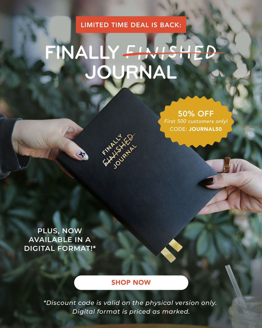 Limited Time Deal: 50% OFF Finally Finished Journal