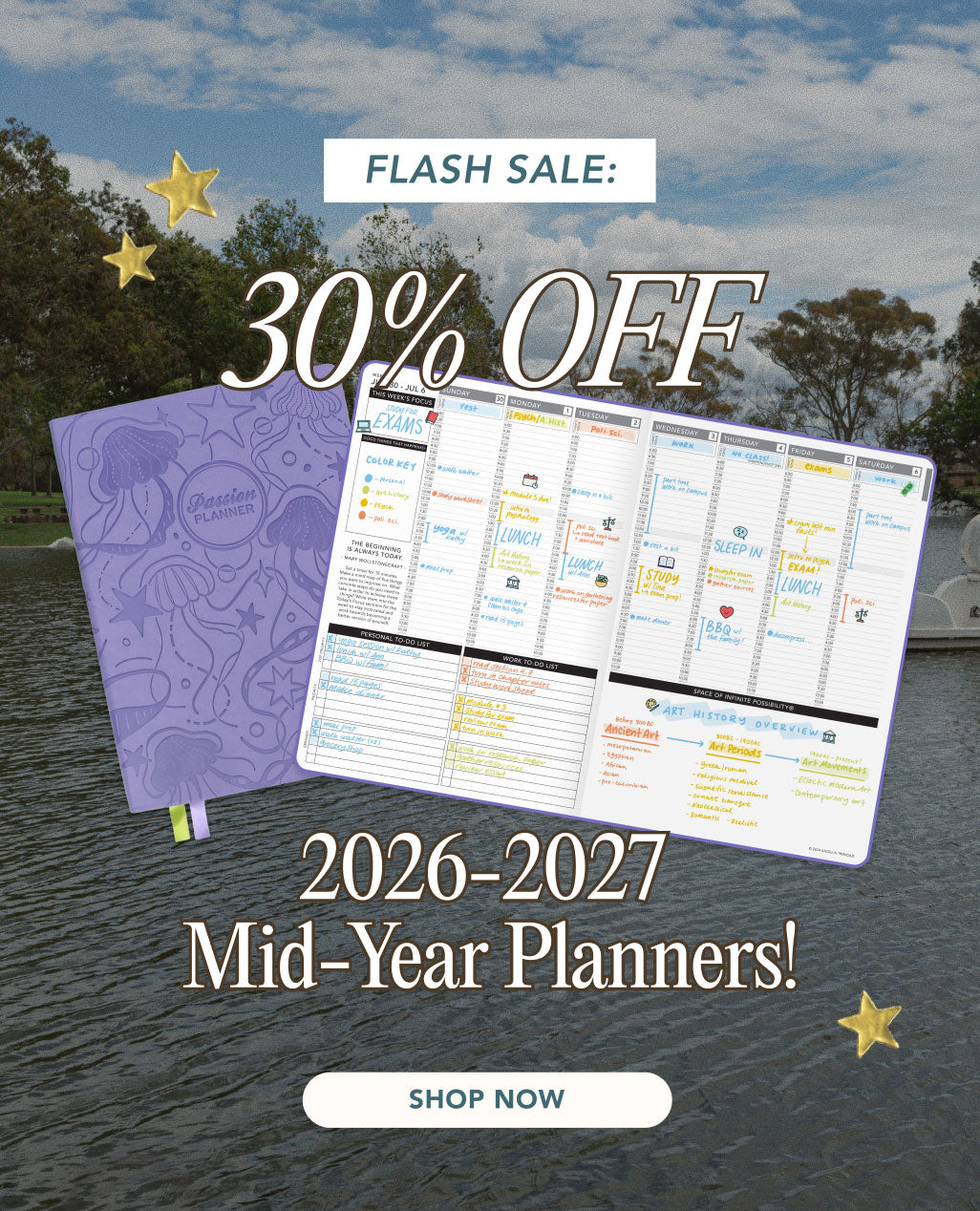 Flash Sale: 30% OFF Mid-Year Planners
