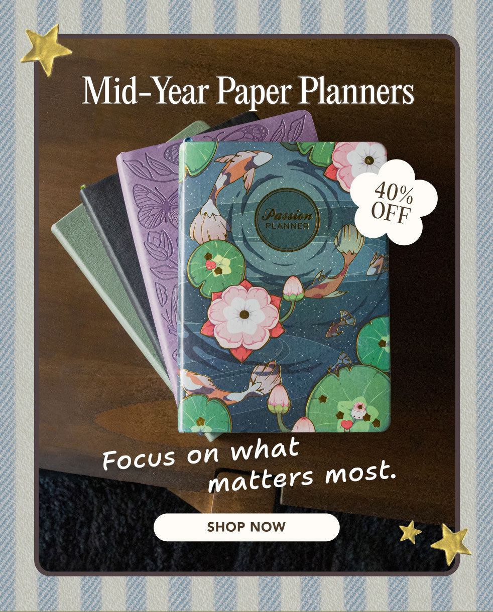 40% OFF Mid-Year Paper Planners