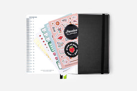 cosmic charm undated weekly planner back pocket