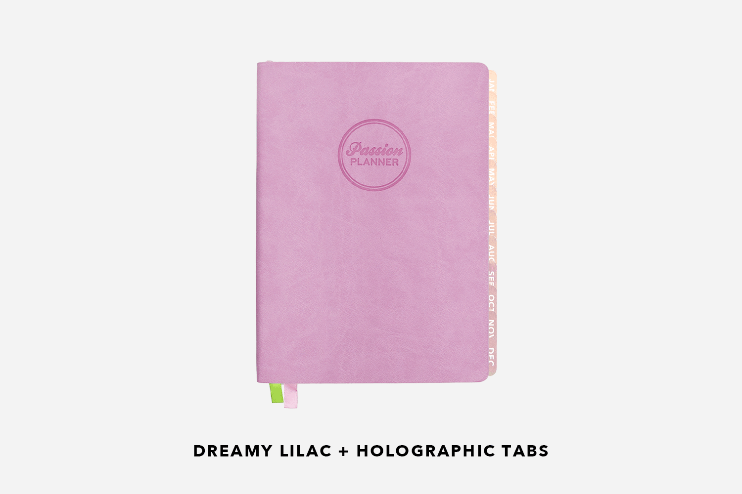 dreamy lilac undated weekly planner tabs