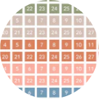 Earthly Neutrals calendar date stickers