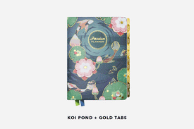 koi pond planner and monthly tabs combinations