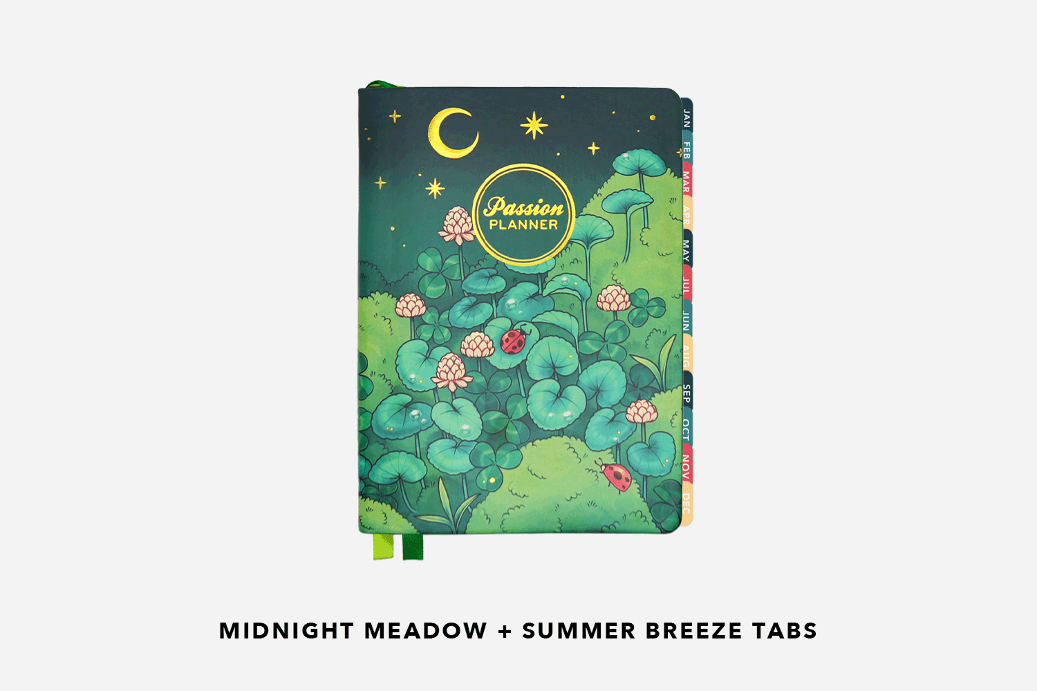 midnight meadows undated weekly planner tab combinations